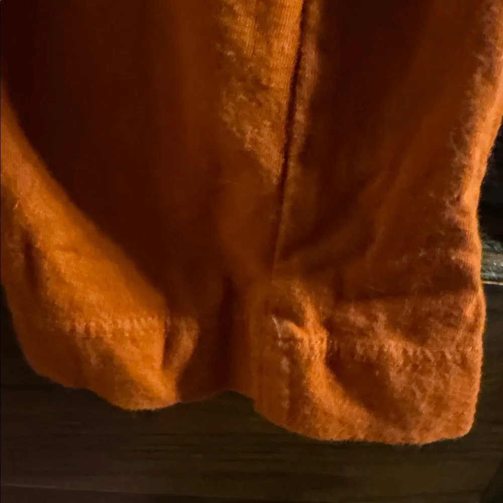 JWLA, Johnny Was, Orange Embroidered V-Neck Long Sleeve Top, Size Small - Picture 5 of 8